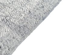 Beliani Vlněný koberec 140 x 200 cm šedý/krémově bílý TATLISU