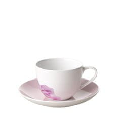 Villeroy & Boch Kávový šálek s podšálkem z kolekce ROSE GARDEN, růžová