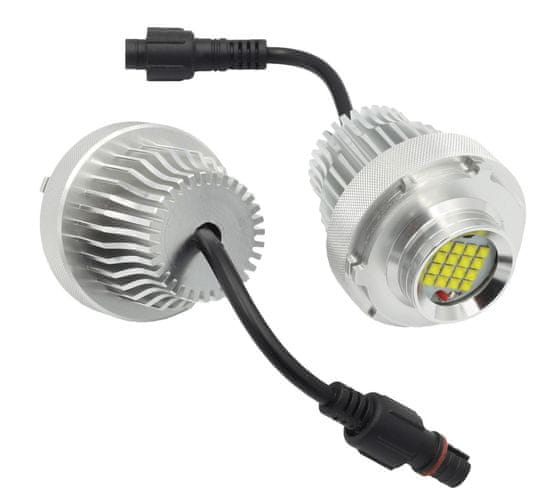 UNI LED ŽÁROVKY ANGEL EYES 30W BMW 5 E60 E61 LCI 2007-2010 HALOGEN bílá