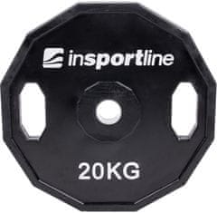 inSPORTline Pogumovaný kotouč Ruberton 20 kg 30 mm