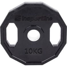 inSPORTline Pogumovaný olympijský kotouč Ruberton 10 kg 50 mm