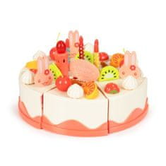 EcoToys Vykrajovací dortový set narozeninová oslava 82 ks