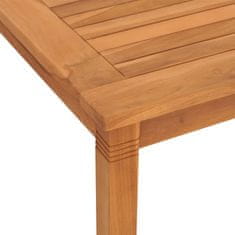 Greatstore Zahradní jídelní stůl 150 x 90 x 75 cm masivní teak