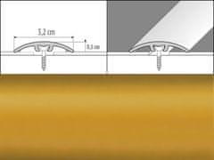 Effector Přechodové lišty A66 - NARÁŽECÍ šířka 3,2 x výška 0,54 x délka 93 cm - zlatá