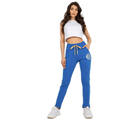 RELEVANCE Dámské kalhoty s aplikací EMILIA tmavě modré RV-DR-6742.57_397281 XL