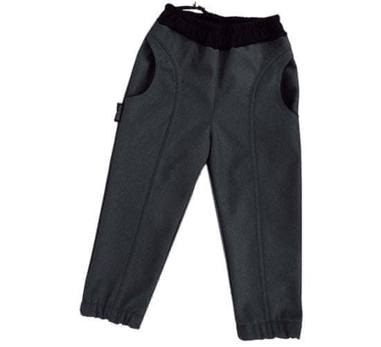 ROCKINO Dětské softshellové kalhoty vel. 92,98,104 vzor 8859 - šedé žíhané