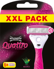 Wilkinson Sword Quattro for Women náhradní hlavice 6 ks