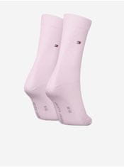 Tommy Hilfiger Sada dvou párů dámských ponožek ve světle růžové barvě Tommy Hilfiger Underwear 39-42