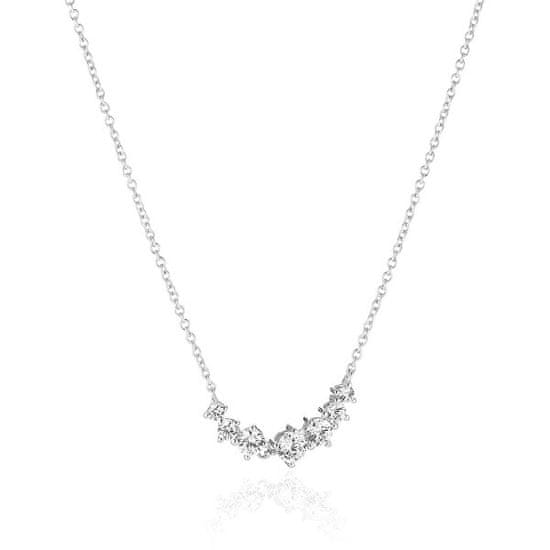 SIF JACOBS Oslnivý stříbrný náhrdelník s kubickými zirkony Belluno SJ-N42123-CZ-SS