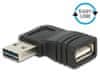 Delock adaptér EASY-USB 2.0-A samec > USB 2.0-A samice pravoúhlý levý/pravý