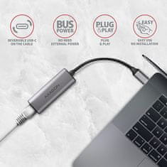 AXAGON ADE-25RC SUPERSPEED USB-C 3.2 Gen 1 2.5 Gigabit Ethernet 10/100/1000/2500 Mbit adaptér