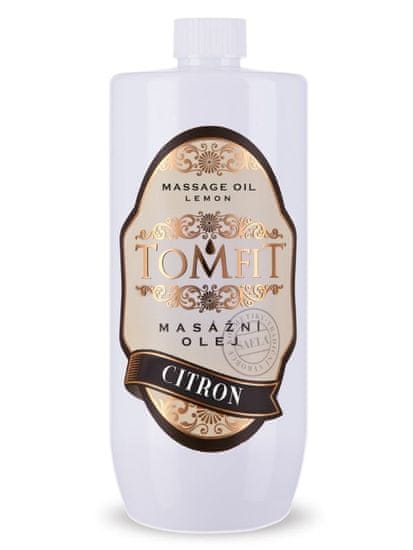 TOMFIT masážní olej citrónový - 1l