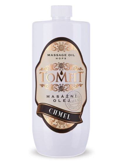 TOMFIT masážní olej s extraktem chmele - 1l