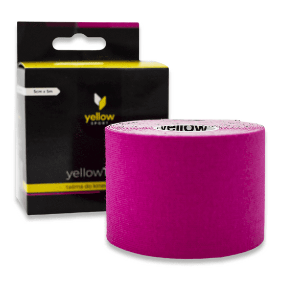 ZARYS yellowTAPE Kineziologický tejp, 5cm x 5m, růžová