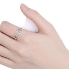 NUBIS Stříbrný prsten zavrací špendlík - velikost universální