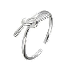 NUBIS Stříbrný prsten uzlík - velikost universální
