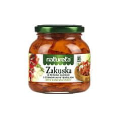 Natureta Zakuska - balkánská pražená paprika s česnekem a petrželí "Zakuska" vyrobená v Makedonii 290g Natureta