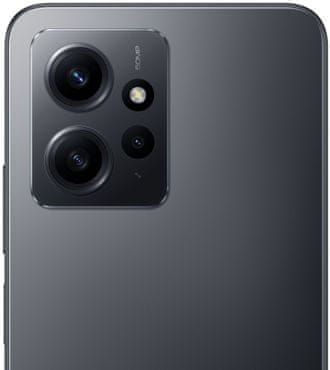 Xiaomi Redmi Note 12 vlajková výbava výkonný telefón výkonný smartphone, výkonný telefón, AMOLED displej, trojnásobný fotoaparát tri fotoaparáty ultraširokouhlý, vysoké rozlíšenie 120 Hz obnovovacia frekvencia AMOLED displej Gorilla Glass 3 IP53 ochrana rýchlonabíjania FHD+ dedikovaný slot dual SIM Qualcomm Snapdragon 685 3,5 mm jack OS Android MIUI tenký dizajn 33W rýchlonabíjanie