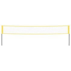 Vidaxl Badmintonová síť žlutá a černá 600 x 155 cm PE tkanina