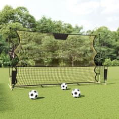 Vidaxl Fotbalový rebounder černý a žlutý 183 x 85 x 120 cm polyester