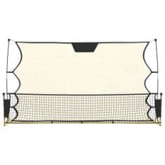 Vidaxl Fotbalový rebounder černý a žlutý 183 x 85 x 120 cm polyester