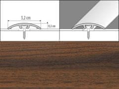 Effector Přechodové lišty A66 - NARÁŽECÍ šířka 3,2 x výška 0,54 x délka 93 cm - teak indický