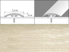Přechodové lišty A66 - NARÁŽECÍ šířka 3,2 x výška 0,54 x délka 93 cm - dub bělený