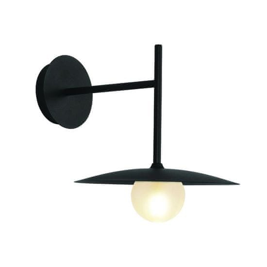 ACA ACA Lighting nástěnné svítidlo 1xG9 AFINAR černá plus matné sklo 25X28X32CM OD94451WB