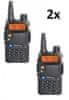 Baofeng vysílačka UV - 5R (8W) -SET 2 ks