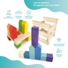 Ulanik Montessori dřevěná sada „Domečky“
