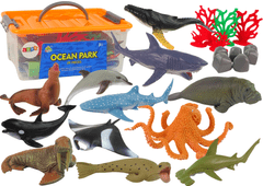 shumee Sea Animals Fish Set Figurky v krabici Příslušenství 24 ks.