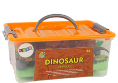 Lean-toys Dinosauři Sada Figurek Příslušenství Box 24 Ks