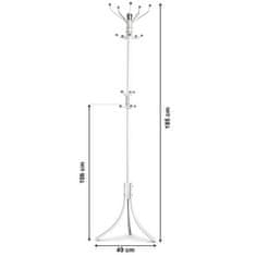 ModernHome GH-6006 WHITE Bílý věšák na oblečení