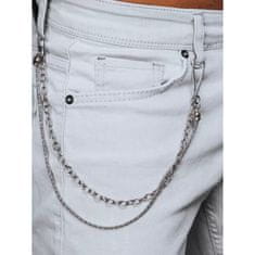 Dstreet Pánské kalhoty džínové E08 šedé ux3928 s36