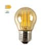  LED Mini Globe Filament žárovka P45 Amber 4W/230V/E27/2700K/500Lm/360°/Step Dim