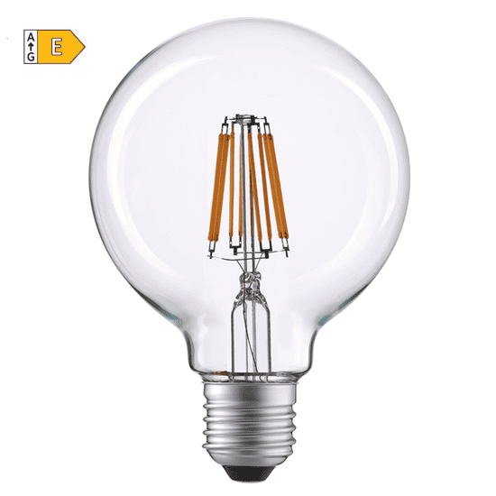 Diolamp  LED Globe Filament žárovka čirá G125 10W/230V/E27/2700K/1220Lm/360°