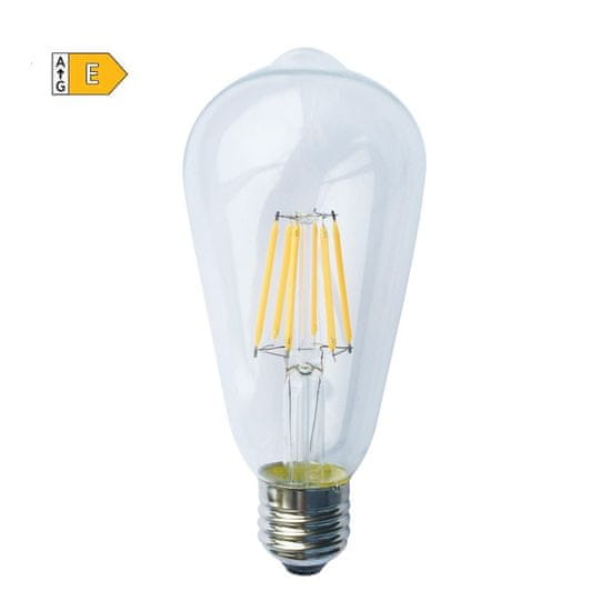 Diolamp  LED Filament žárovka čirá ST64 10W/230V/E27/2700K/1220Lm/360°