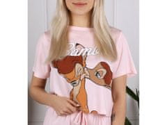 sarcia.eu DISNEY Bambi Dámské letní růžové pyžamo s krátkým rukávem, krátké kalhoty XXS