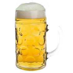 Stoelzle Oberglas Sklenice na pivo "tuplák" Isar s cejchem 1000ml