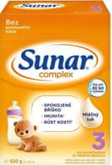 Sunar Complex 3 batolecí mléko 600 g