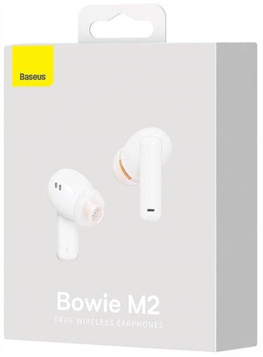  moderné bluetooth slúchadlá baseus Bowie M2 skvelý zvuk nabíjacie puzdro pohodlné v ušiach krásny dizajn ovládania 