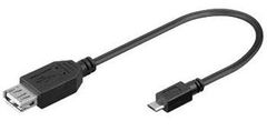 Goobay PremCord USB kab redukceA/fem-MicroUSB/male20cmOTG