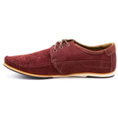 Pánské kožené mokasíny 875 summer burgundy velikost 45