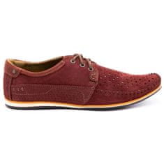 Pánské kožené mokasíny 875 summer burgundy velikost 45