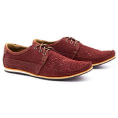 Pánské kožené mokasíny 875 summer burgundy velikost 45