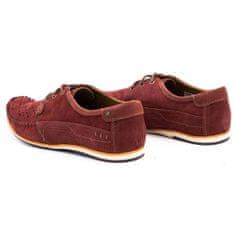 Pánské kožené mokasíny 875 summer burgundy velikost 45