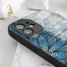 Mobiwear Prémiový lesklý kryt Glossy na mobil Samsung Galaxy A22 5G - G038G - Modré mandala květy