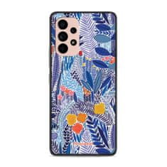 Mobiwear Prémiový lesklý kryt Glossy na mobil Samsung Galaxy A53 5G - G037G - Modrá květena