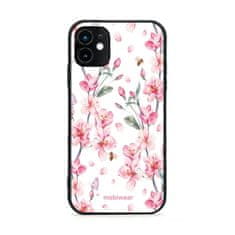 Mobiwear Prémiový lesklý kryt Glossy na mobil Apple iPhone 11 - G033G - Růžové květy