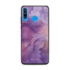 Mobiwear Prémiový lesklý kryt Glossy na mobil Huawei P30 Lite - G050G - Fialový mramor